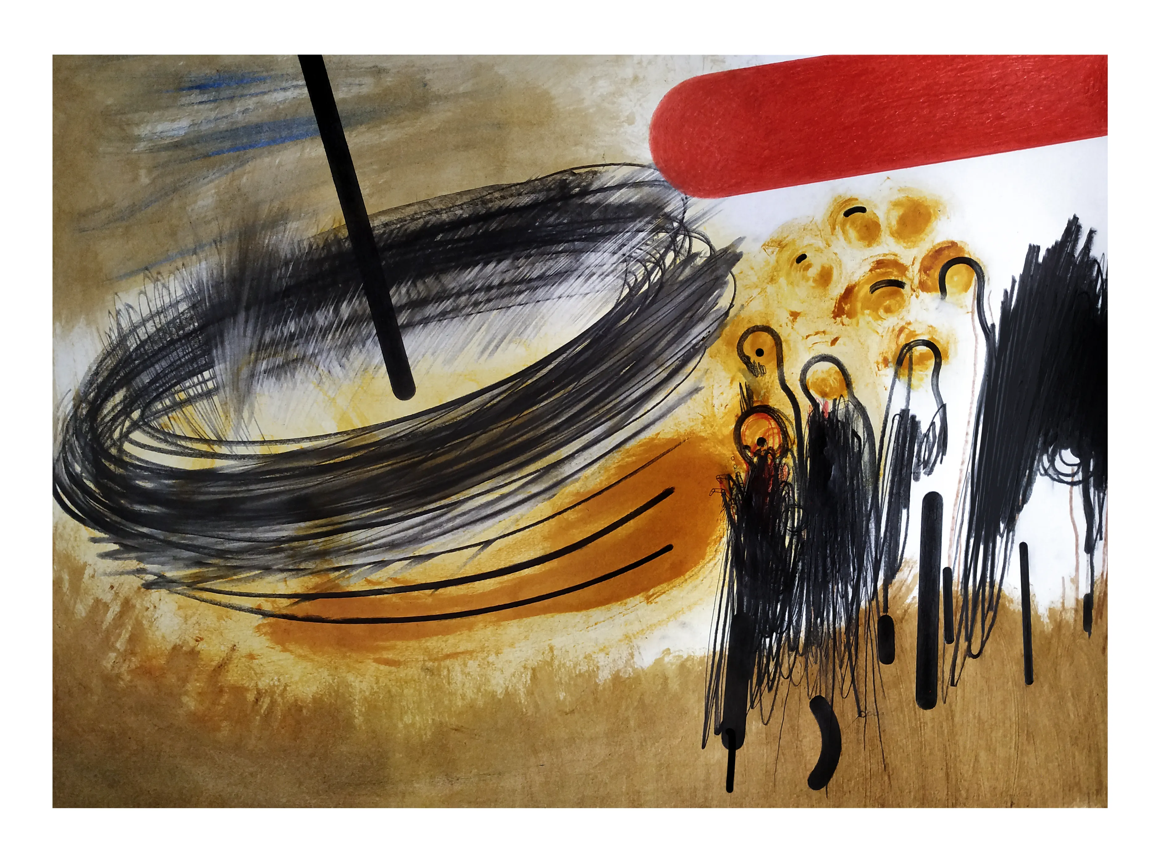 Зображення "Камінь 15" від євген григор'єв, матеріали: папір, графіт, олія, кольорові олівці, медіум: Графіка, місто: Львів, серія: "Камені у кишенях", ціна: €500