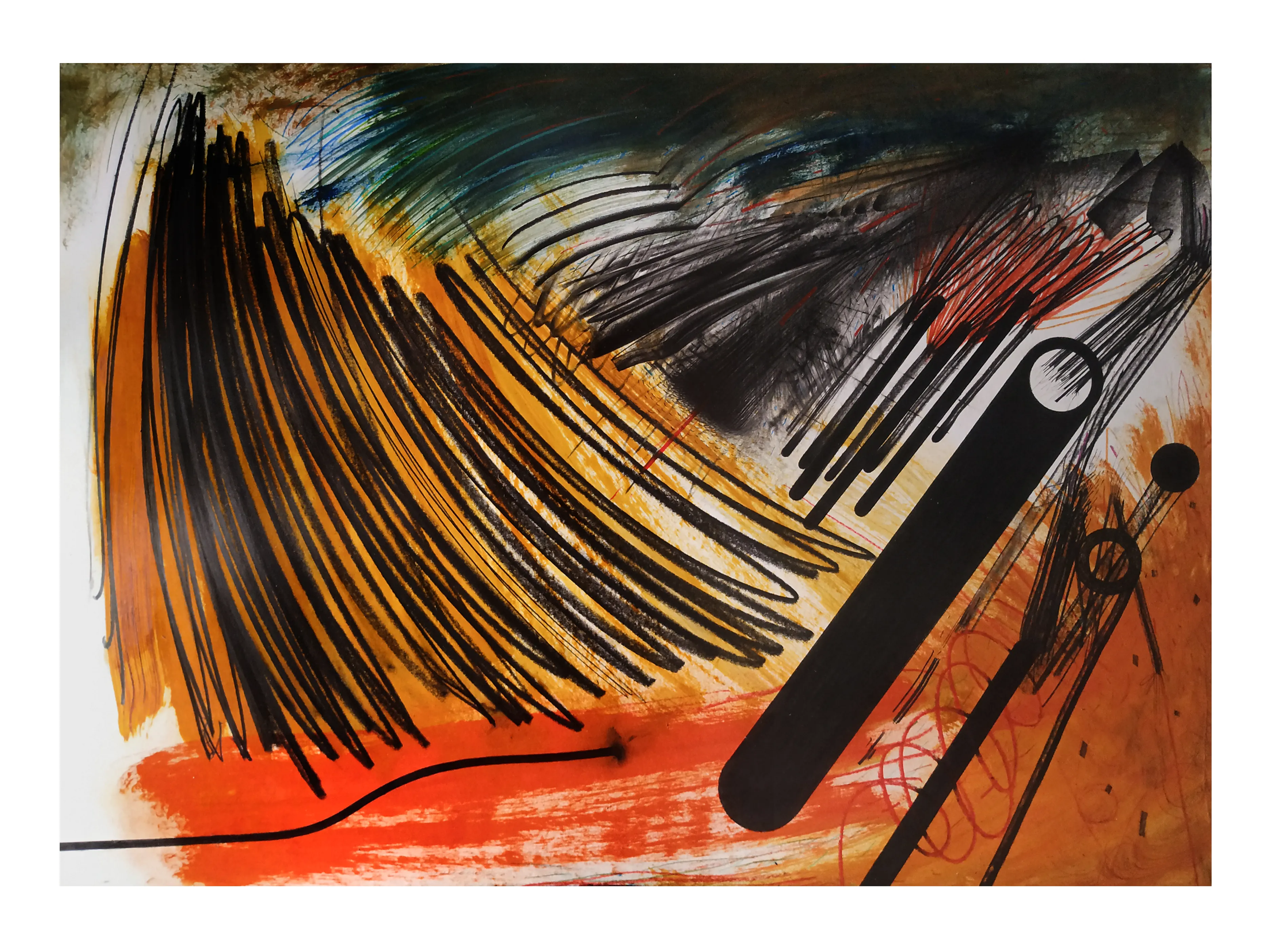 Зображення "Камінь 9" від євген григор'єв, матеріали: папір, графіт, олія, кольорові олівці, медіум: Графіка, місто: Львів, серія: "Камені у кишенях", ціна: €500