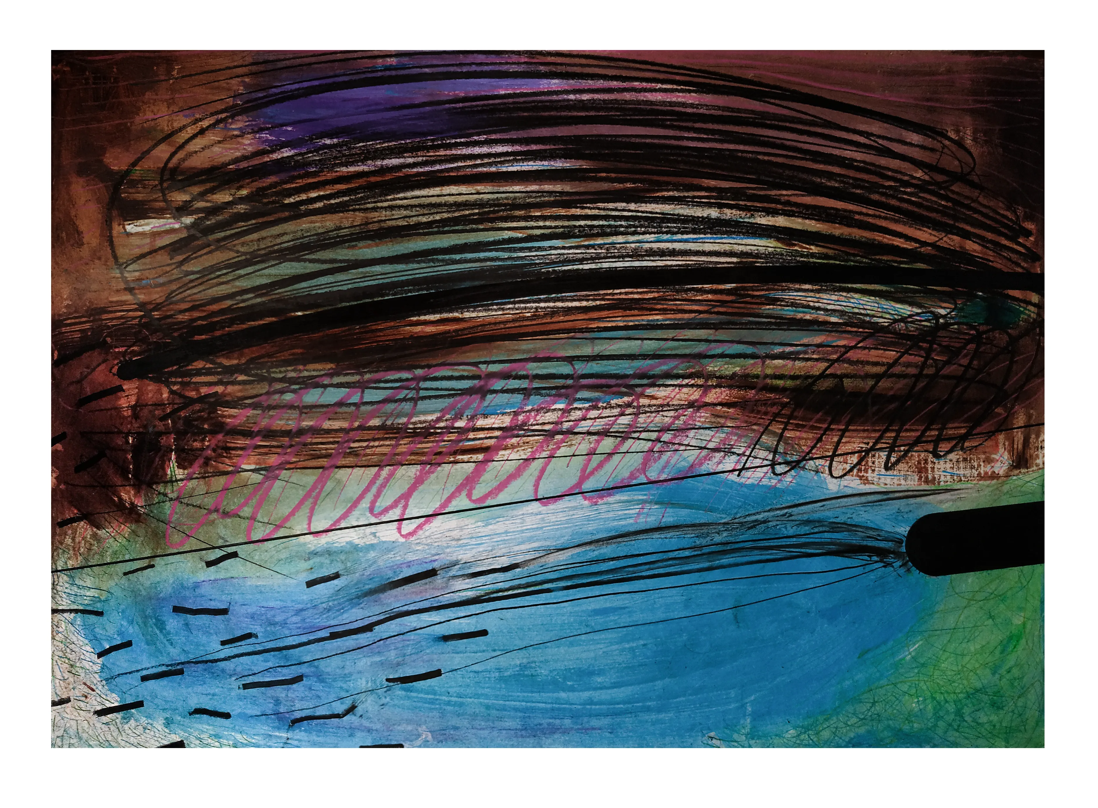 Зображення "Камінь 8" від євген григор'єв, матеріали: папір, графіт, олія, кольорові олівці, медіум: Графіка, місто: Львів, серія: "Камені у кишенях", ціна: €500