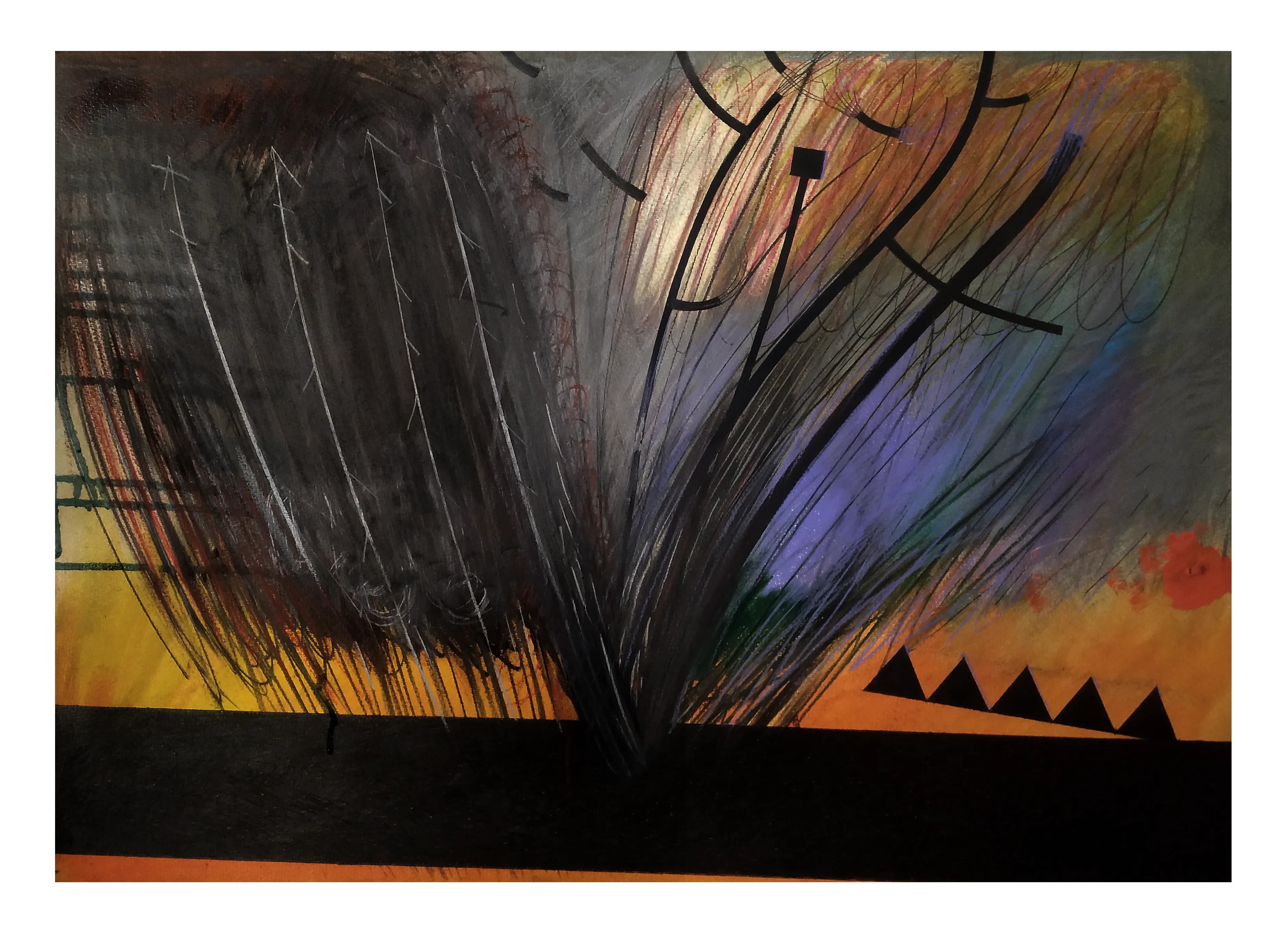 Зображення "Камінь 5" від євген григор'єв, матеріали: папір, графіт, олія, кольорові олівці, медіум: Графіка, місто: Львів, серія: "Камені у кишенях", ціна: €500