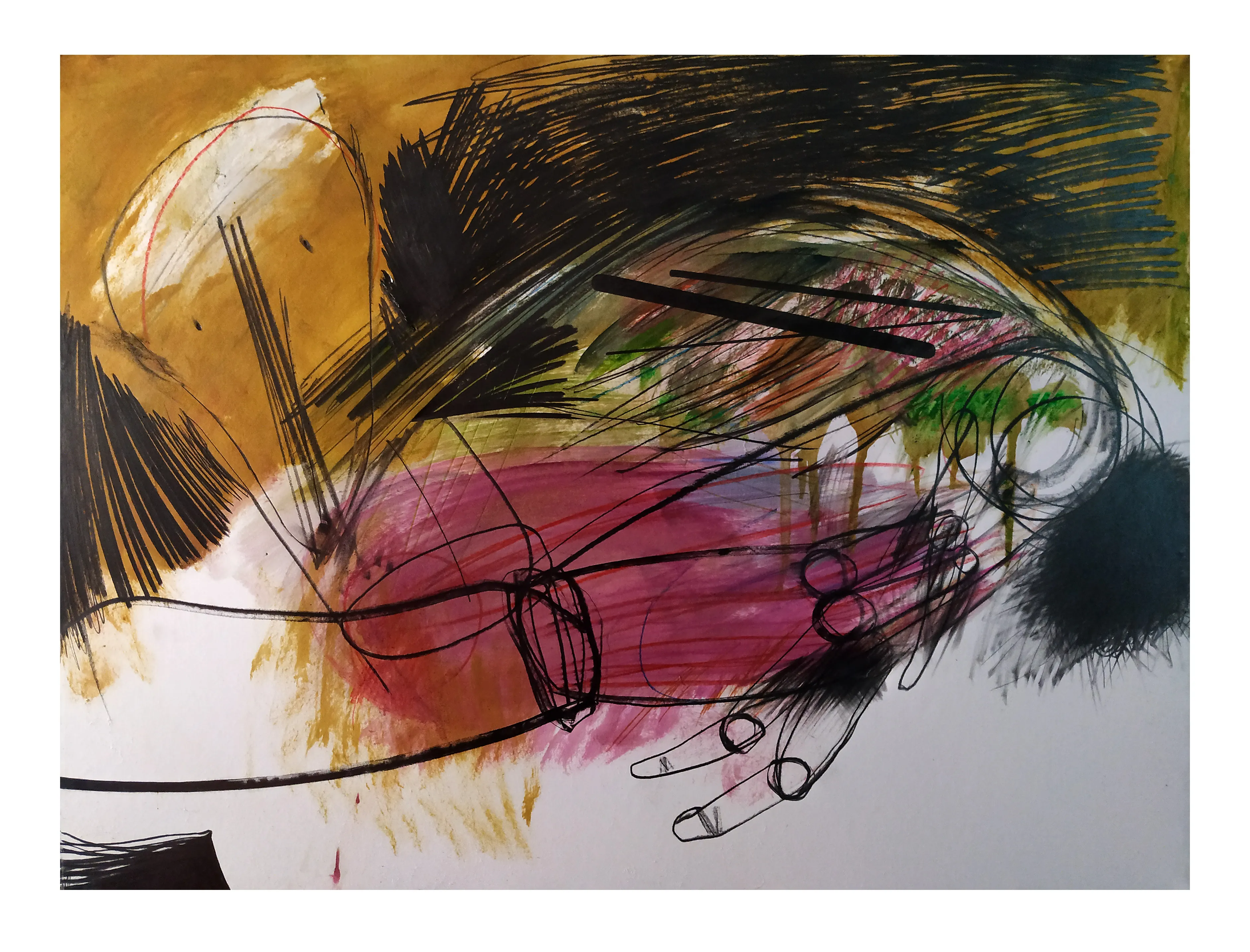 Зображення "Камінь 2" від євген григор'єв, матеріали: папір, графіт, олія, кольорові олівці, медіум: Графіка, місто: Львів, серія: "Камені у кишенях", ціна: €500