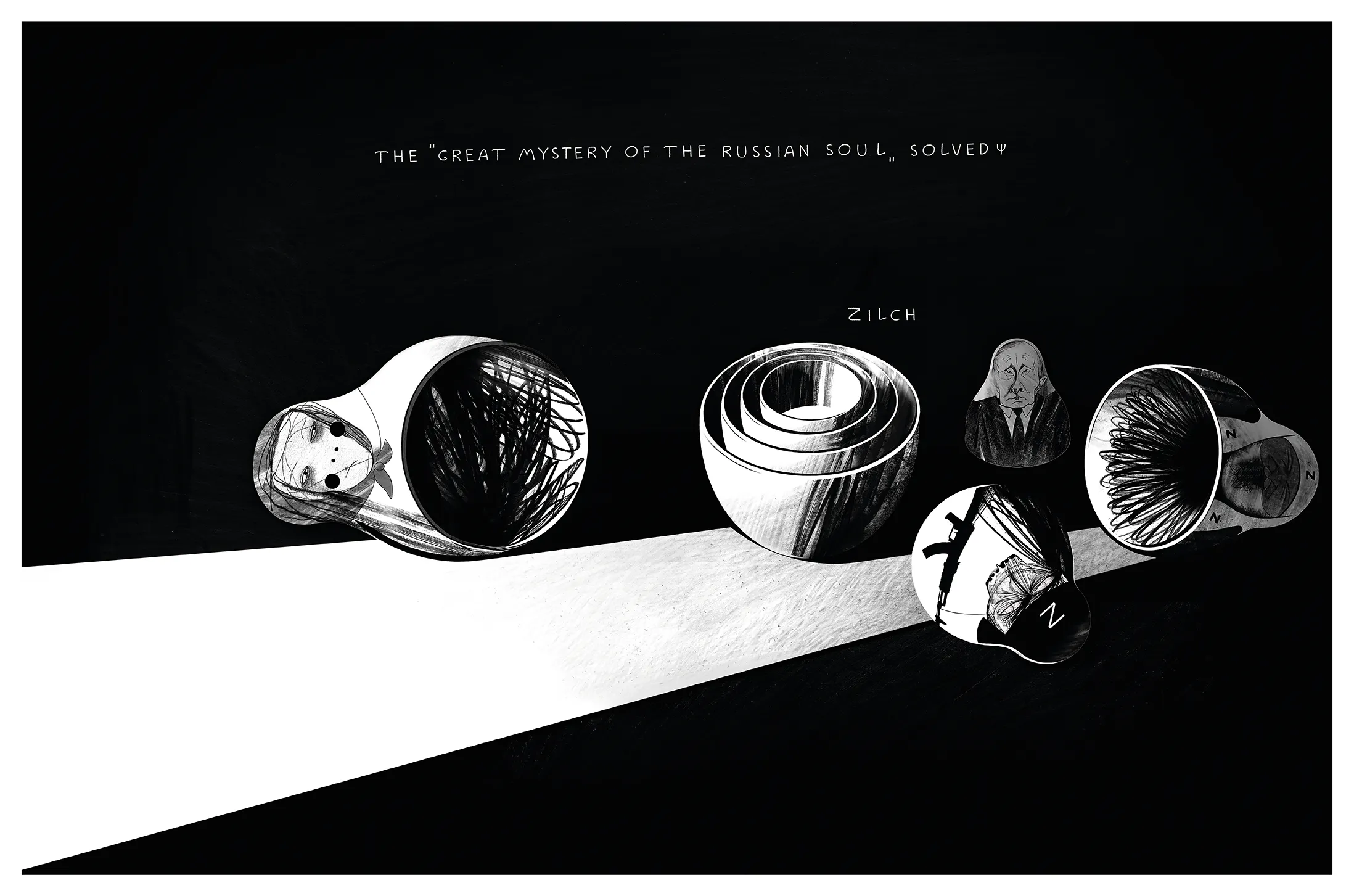 Зображення "the "great mystery of the russian soul" solved" від євген григор'єв, медіум: Графіка, місто: Львів, серія: "Poisoning", ціна: €400
