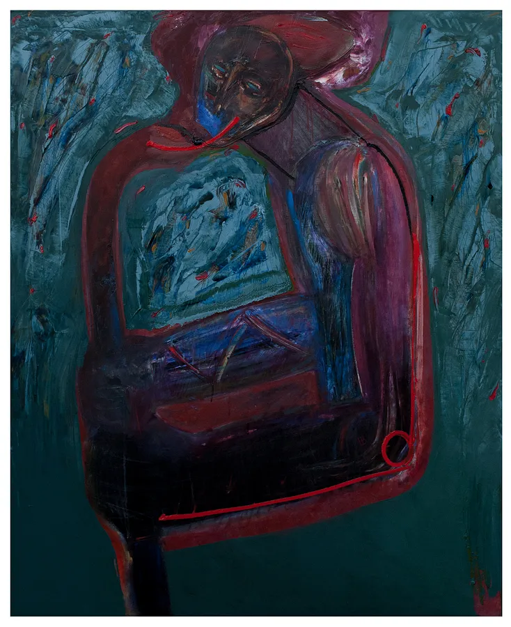 Зображення "поцілунок 2" від євген григор'єв, матеріали: Полотно, олія, медіум: Живопис, місто: Львів, серія: "Камені у кишенях"