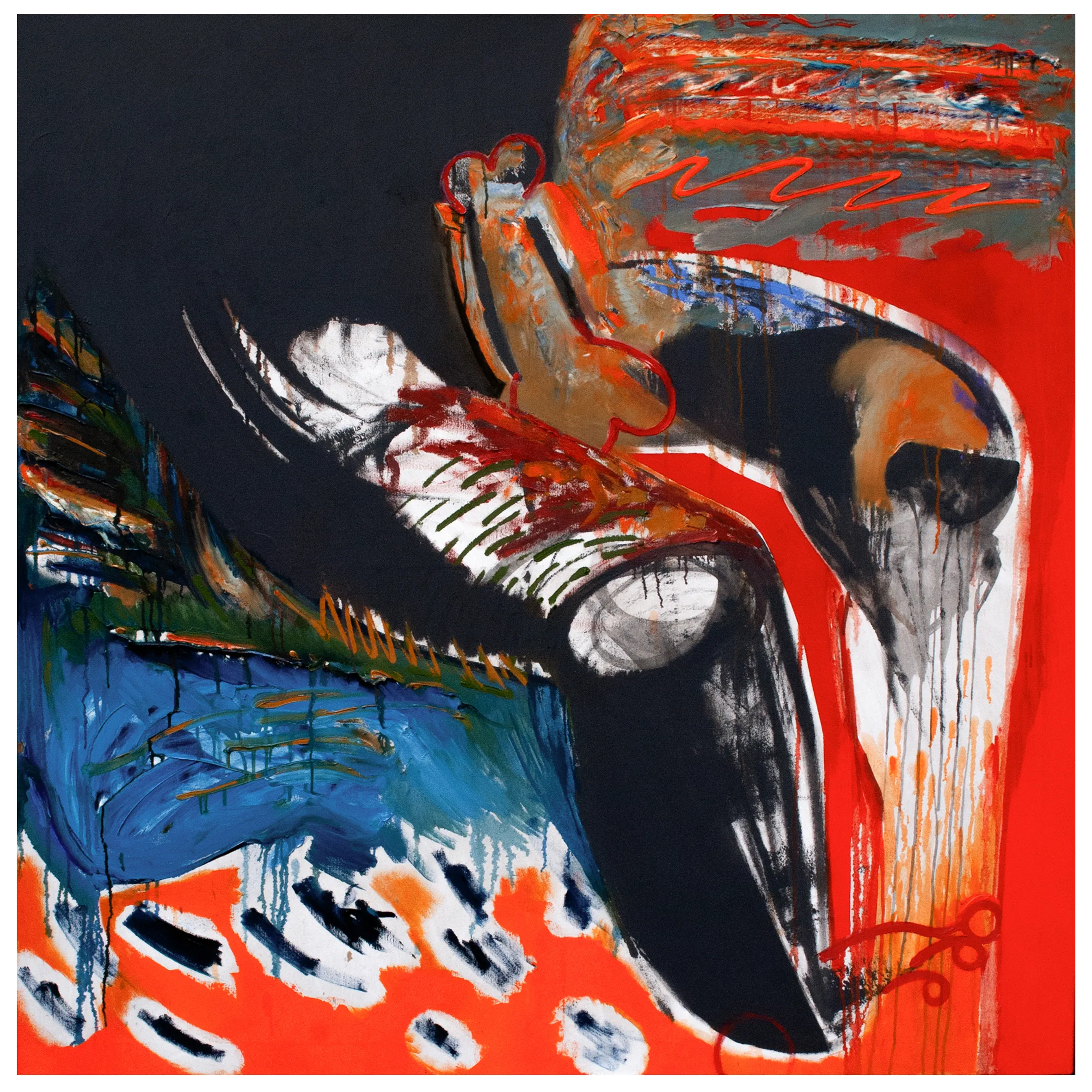 Зображення "хуй" від євген григор'єв, матеріали: Полотно, олія, медіум: Живопис, місто: Львів, серія: "Левітація"