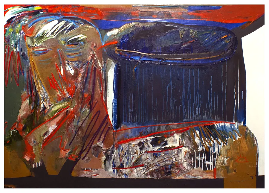 Зображення "дощовий день" від євген григор'єв, матеріали: Полотно, олія, медіум: Живопис, місто: Львов, серія: "Левітація", ціна: €900