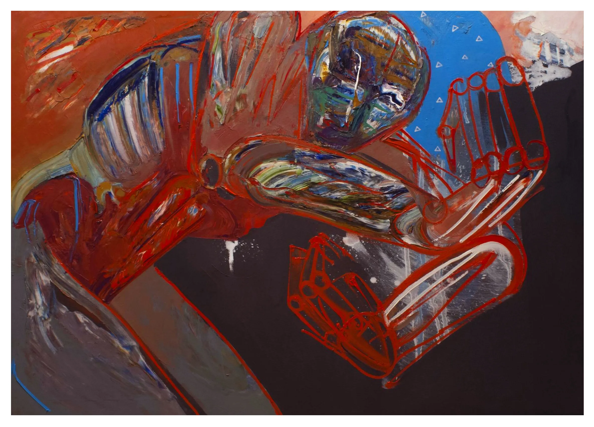 Зображення "dencer" від євген григор'єв, матеріали: Полотно, олія, медіум: Живопис, місто: Львів, серія: "Левітація", ціна: €900