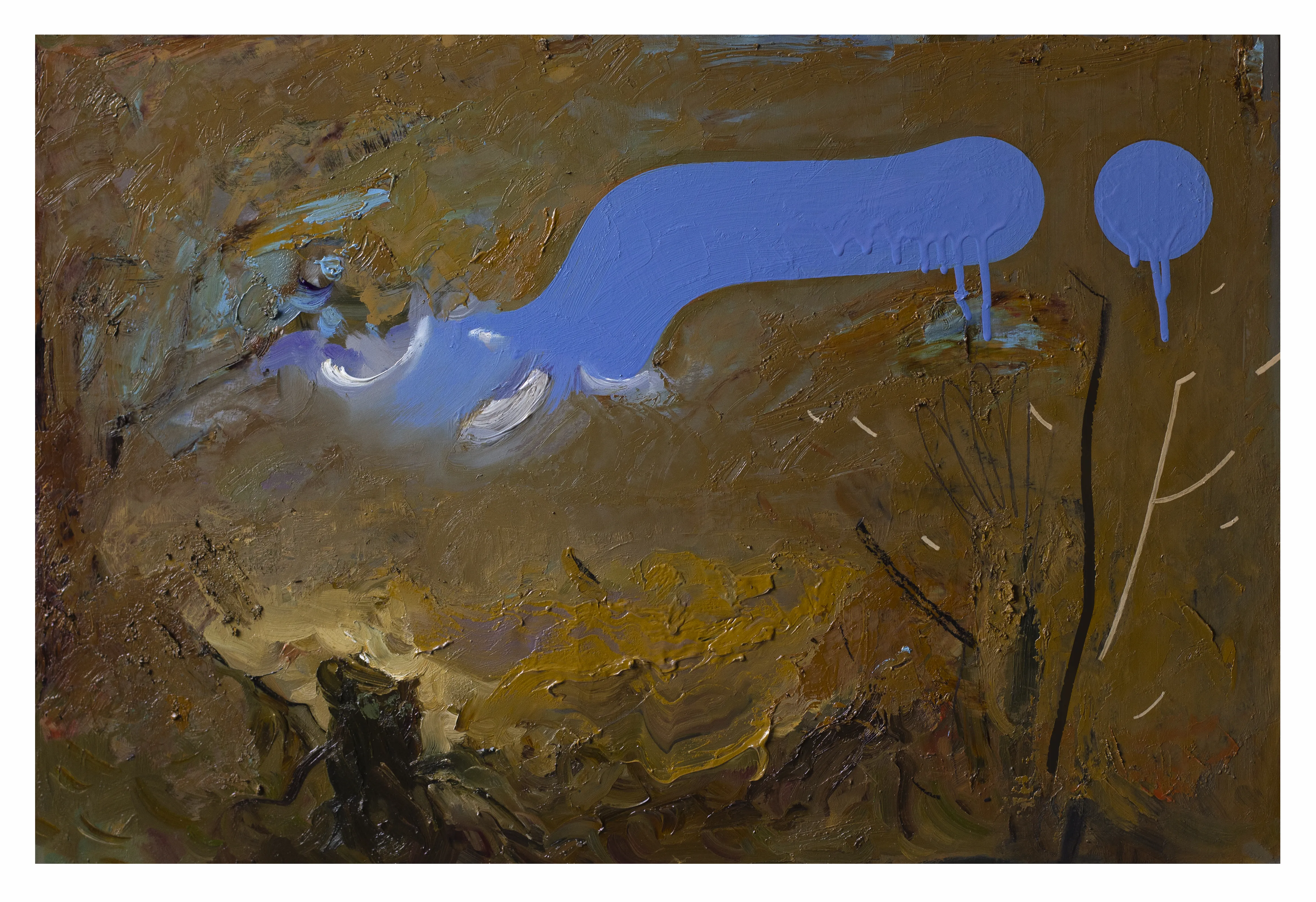 Зображення "пейзаж 14" від євген григор'єв, матеріали: папір, олія, медіум: Живопис, місто: Львів, серія: "Вигадані пейзажі", ціна: €500