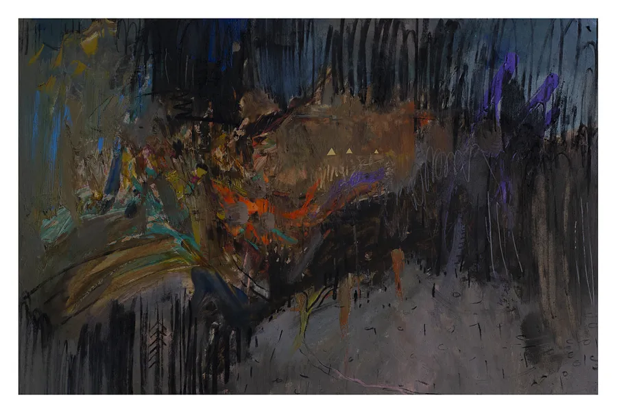 Зображення "пейзаж 10" від євген григор'єв, матеріали: папір, олія, медіум: Живопис, місто: Львів, серія: "Вигадані пейзажі", ціна: €500