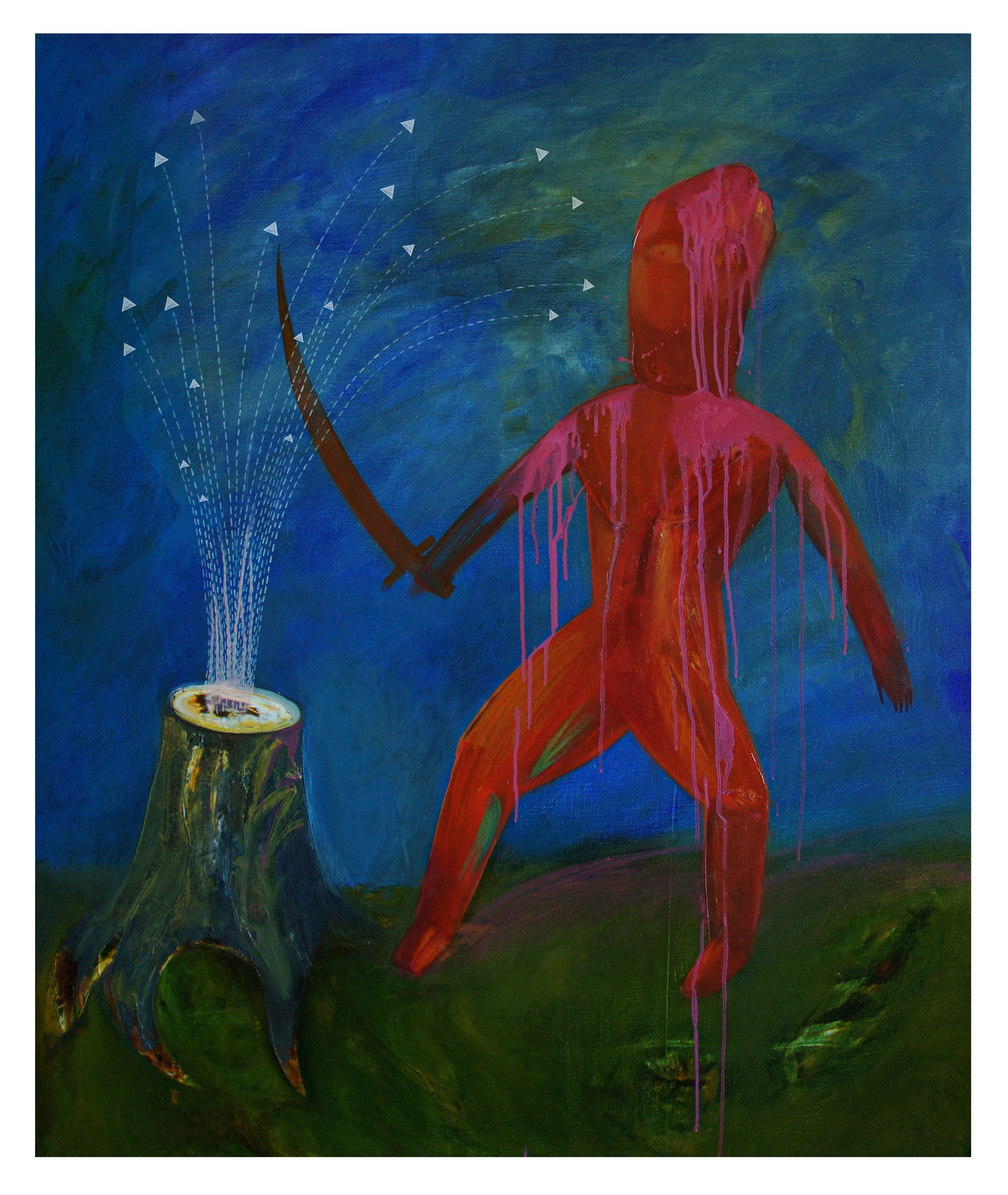 Зображення "не рубай гілку на якій сидиш" від євген григор'єв, матеріали: Полотно, олія, медіум: Живопис, місто: Львів