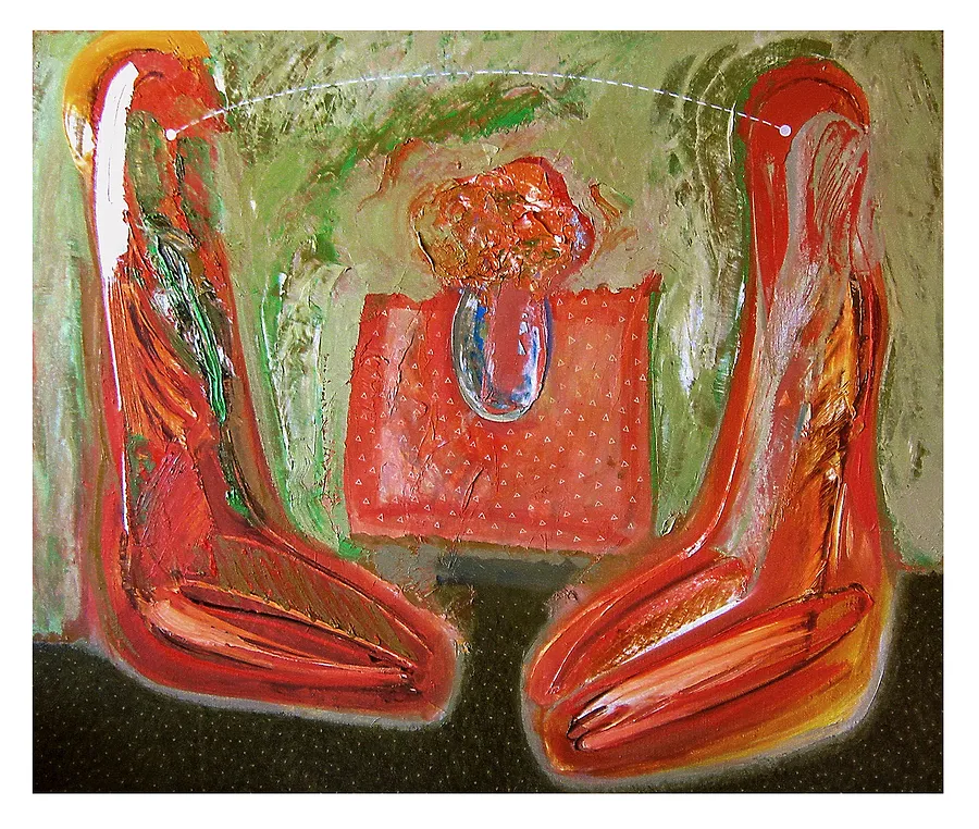 Зображення "розмова" від євген григор'єв, матеріали: Полотно, олія, медіум: Живопис, місто: Львів