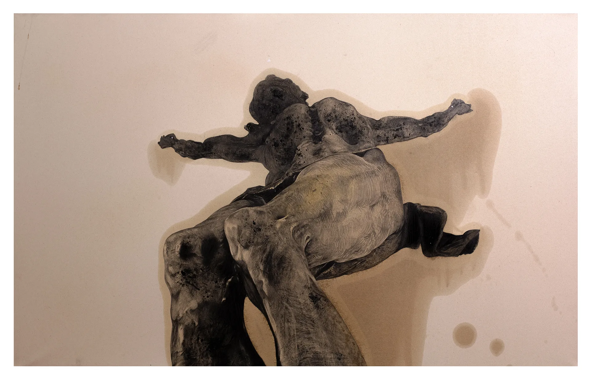 Зображення "1" від євген григор'єв, матеріали: папір, графіт, олія, медіум: Графіка, місто: Львів, серія: "Посмішка розіп'ятої людини", ціна: €700