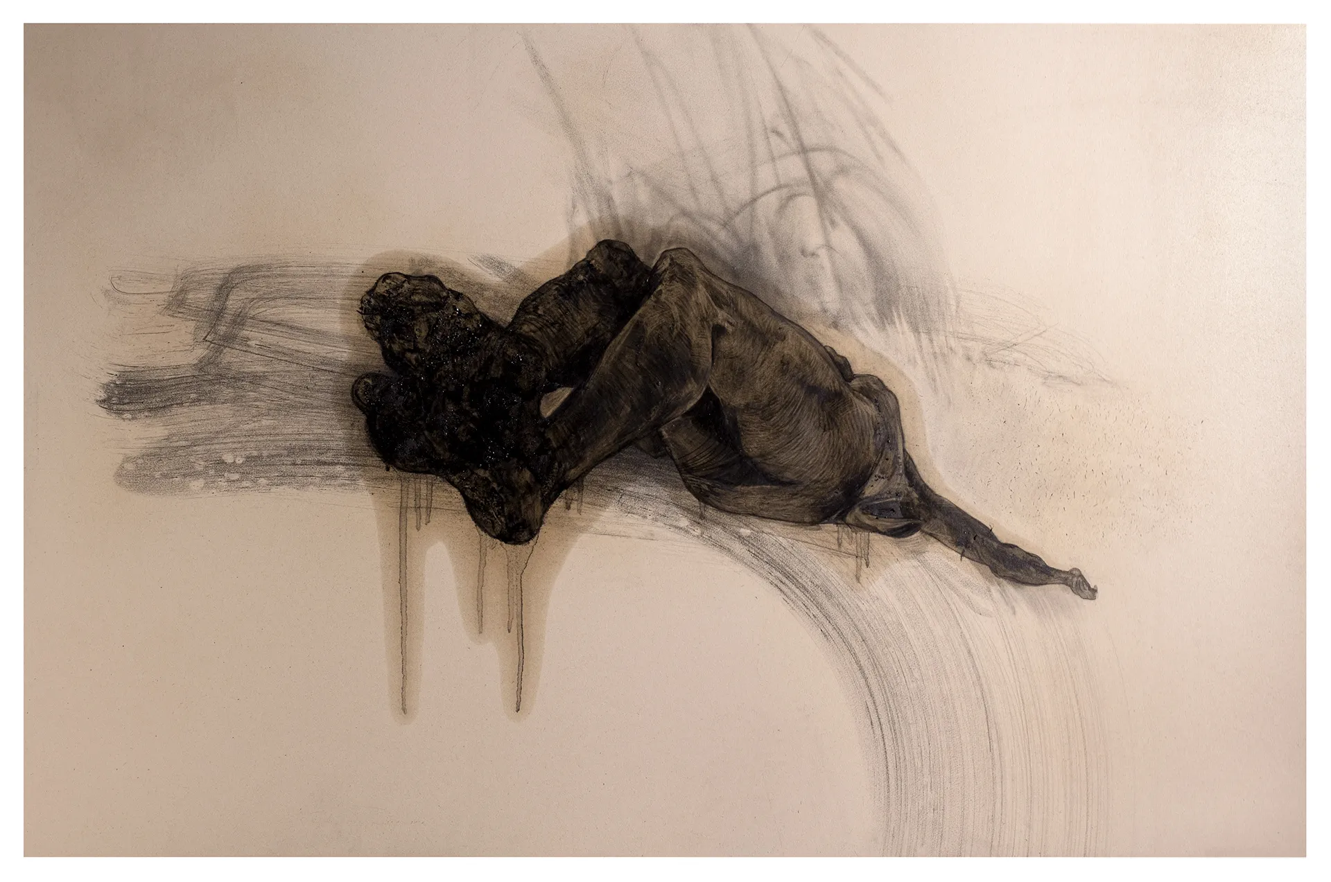 Зображення "5" від євген григор'єв, матеріали: папір, графіт, олія, медіум: Графіка, місто: Львів, серія: "Посмішка розіп'ятої людини", ціна: €700