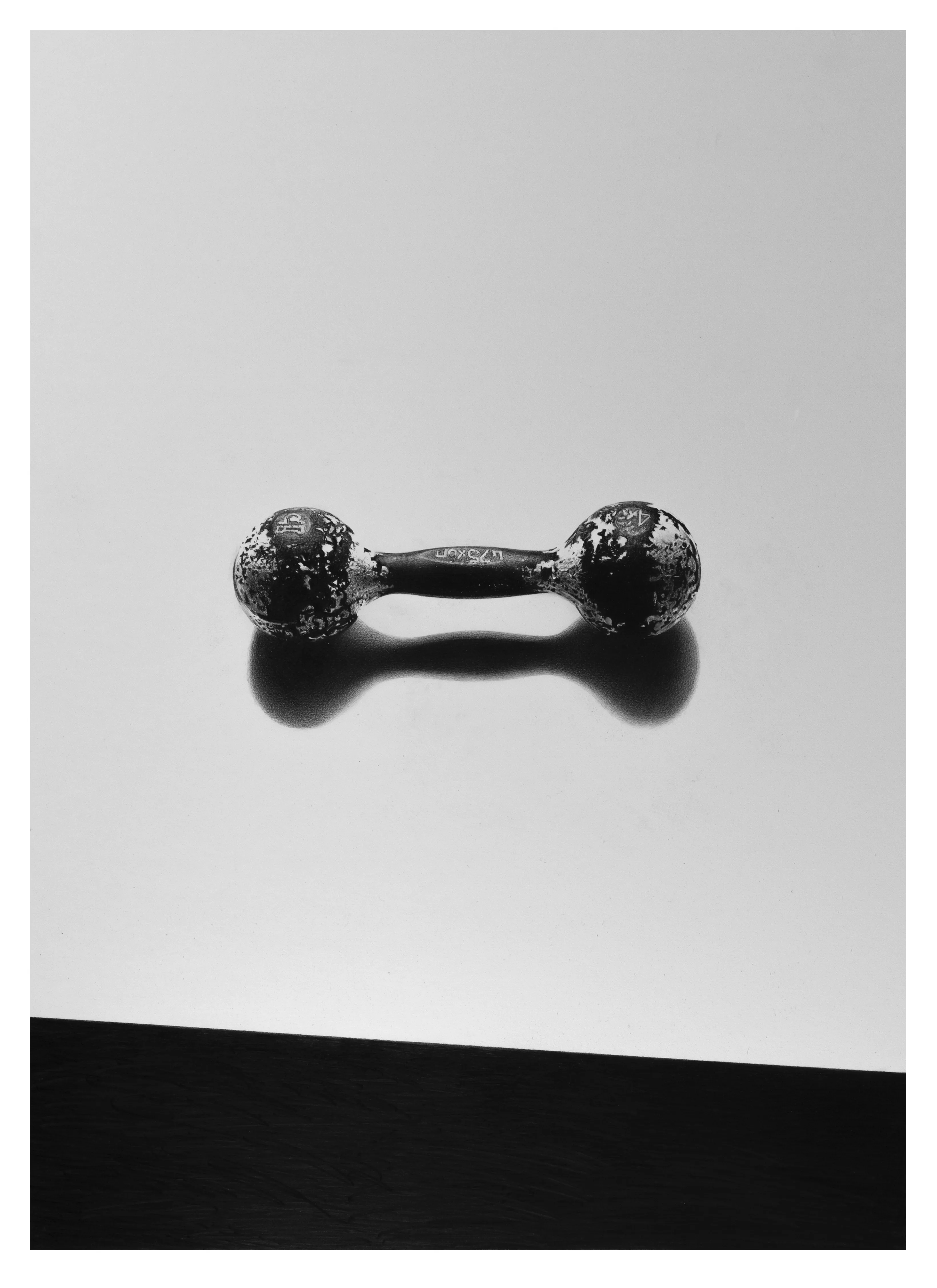 Зображення "Гантеля" від євген григор'єв, матеріали: папір, графіт, медіум: Графіка, місто: Львів, серія: "Підмети і присудки"