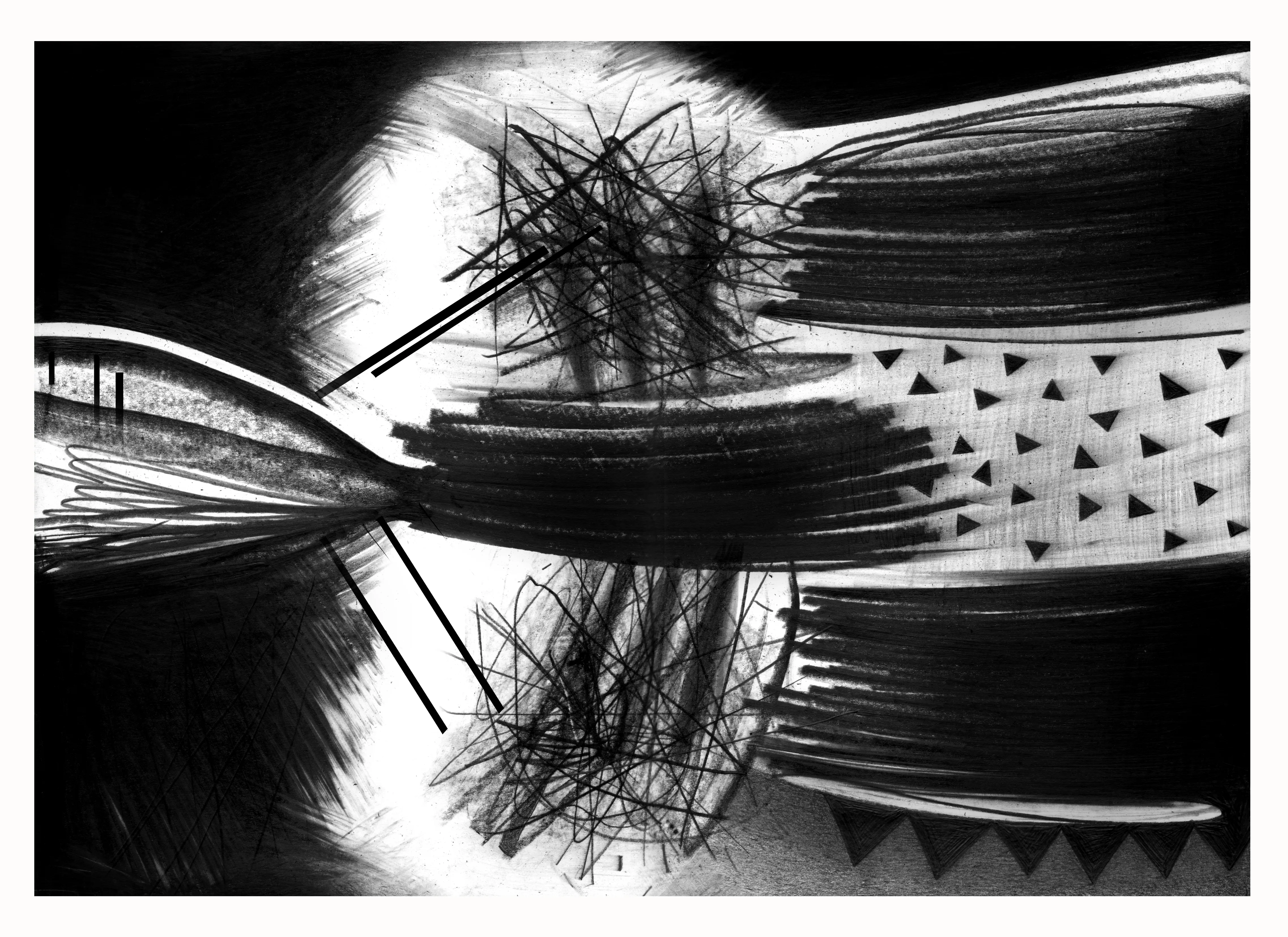 Зображення "Озеро" від євген григор'єв, розмір: А3, матеріали: папір, графіт, медіум: Графіка, місто: Львів, серія: "Чорне,сіре, біле", ціна: €300