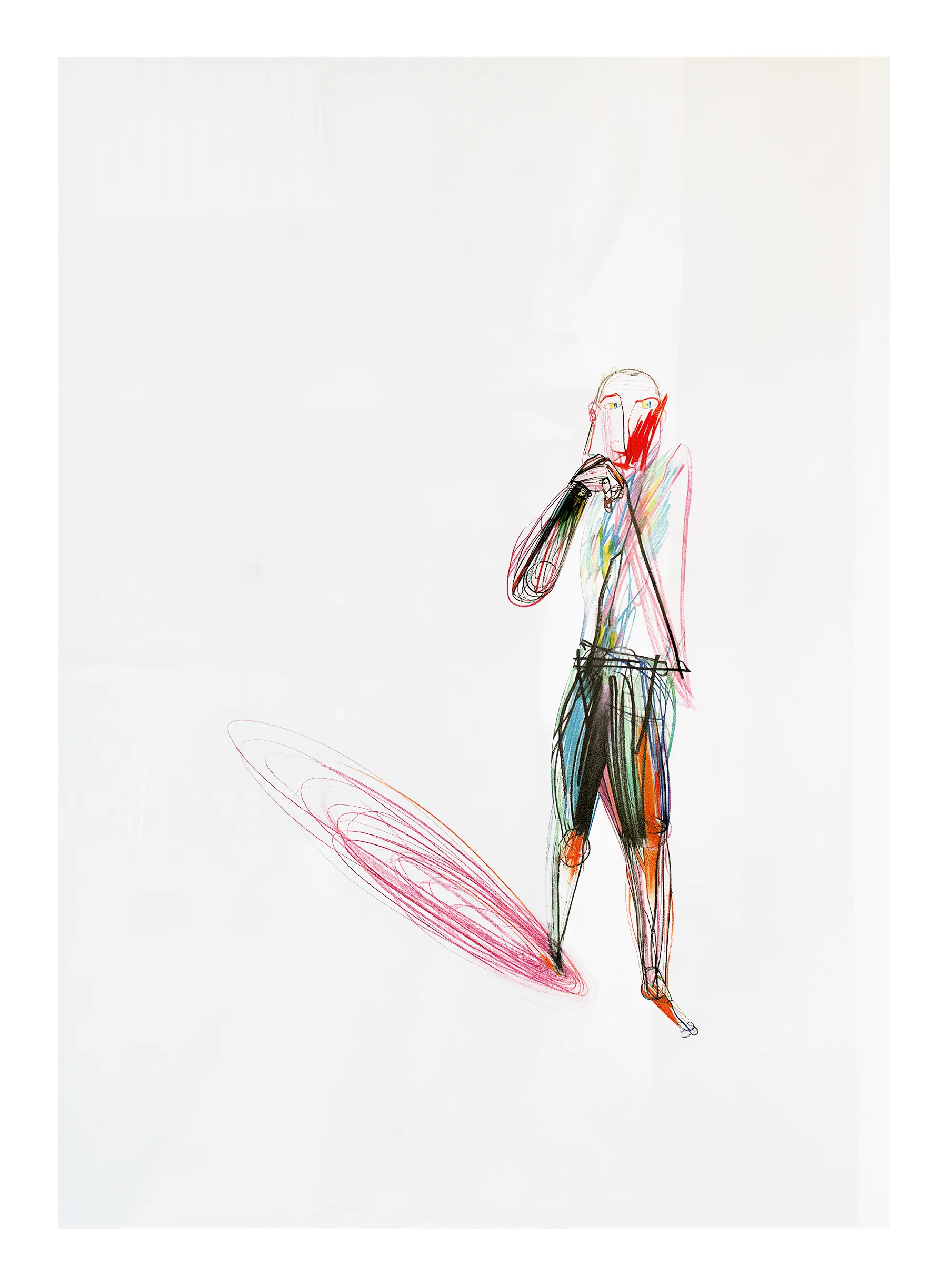 Зображення "Хода" від євген григор'єв, матеріали: папір, графіт, кольорові олівці, медіум: Графіка, місто: Львів, серія: "Приземлення", ціна: €700