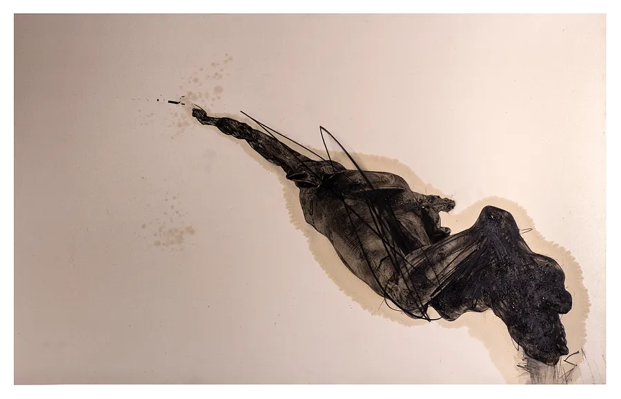 Image of Untitled 5 by Євген Григорʼєв, Graphics medium, part of the посмішка розіп'ятої людини series