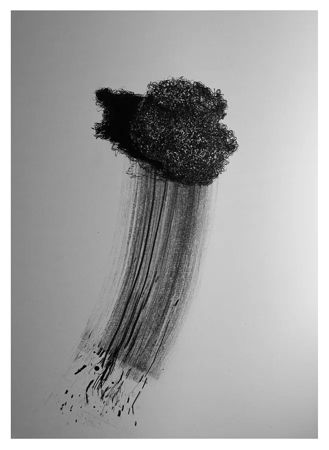 Image of 144 by Євген Григорʼєв, made of папір, графіт, Graphics medium, from Львів, part of the підмети і присудки series, priced at €700